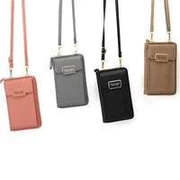 new mobile phone bag womens coin wallet vintage single shoulder messenger bag covered long wallet trend simplicity purse 7031