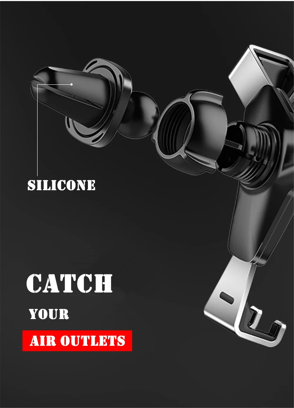 Гравитационный Автомобильный держатель для телефона с вентиляционным