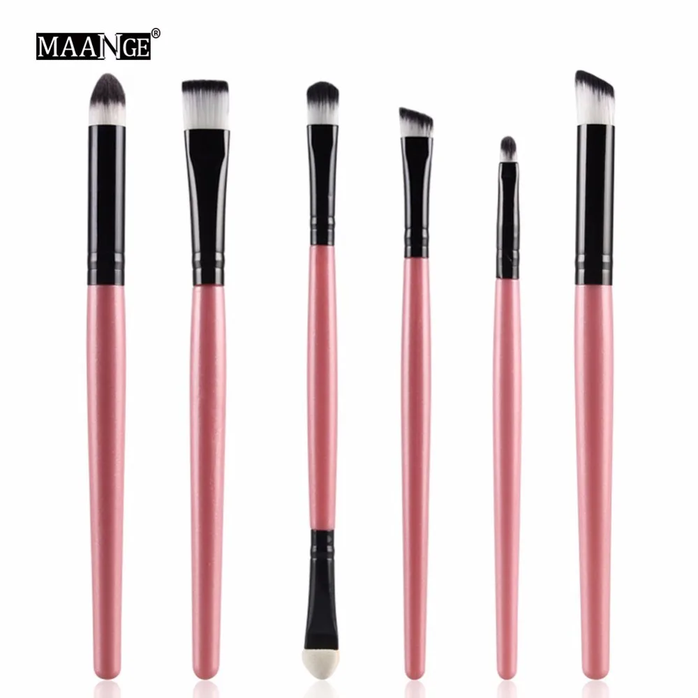 1/6 шт. Профессиональный набор кистей для макияжа глаз подводка тени век бровей