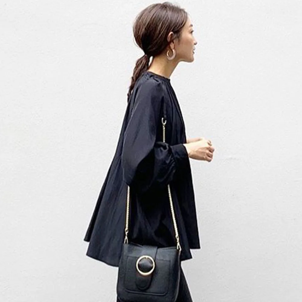 Футболка женская Базовая однотонная с длинным рукавом элегантный базовый