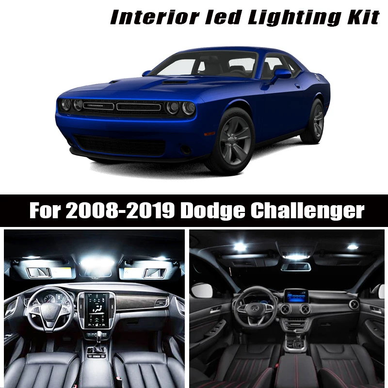 Для 2008 2019 Dodge Challenger белые автомобильные аксессуары Canbus без ошибок светодиодный