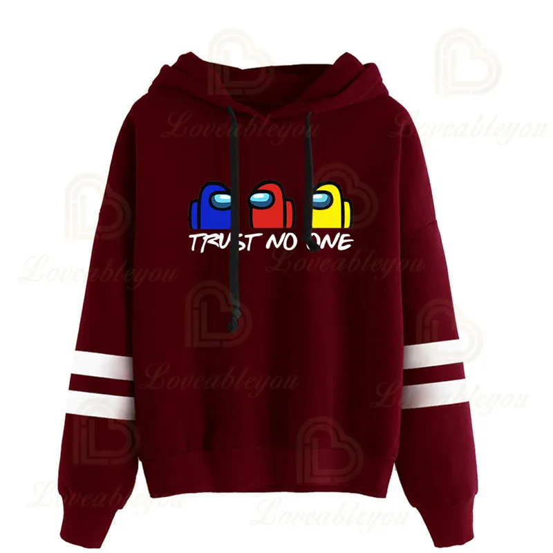 Лидер продаж 2020 толстовки с капюшоном в виде игры Amogus Мужская кавайная зимняя