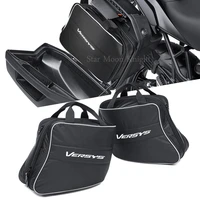 motorcycle luggage bags expandable inner bags black trunk inner bags for kawasaki ninja 1000 h2 versys 650 1000 2014 2021