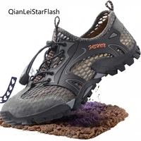 breathable waterproof hiking shoes men suede mesh outdoor sneakers rock climbing loafer man sport quick dry trail trekking shoes