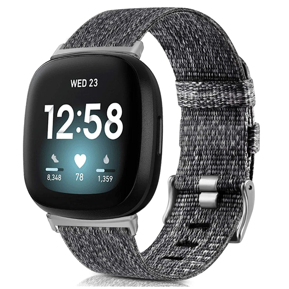 Тканевые ремешки совместимые с fitbit versa 3 для женщин и мужчин - Цена: 