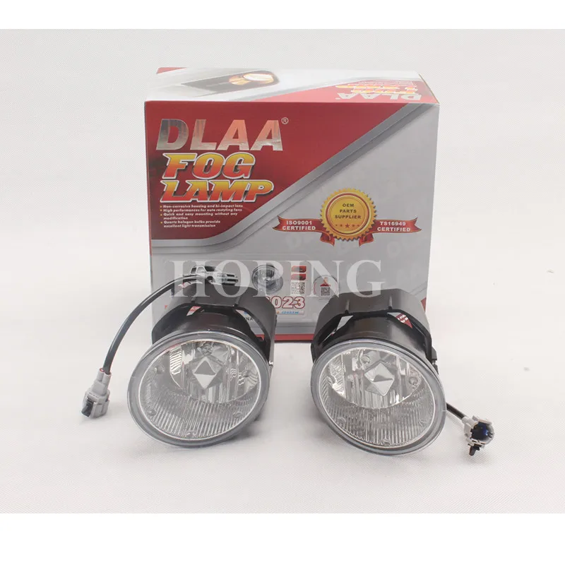 

Hoping Front Bumper Fog Light Set For Nissan X-Trail 2001 2002 2003 2004 Halogen Fog Lamp 12V 55W Switch Wiring Harness Kit Set