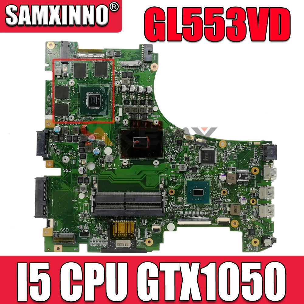 GL553VD материнская плата для ноутбука Asus ROG FX53VD ZX53V GL553VW тест оригинальная I7 7700HQ GTX1050