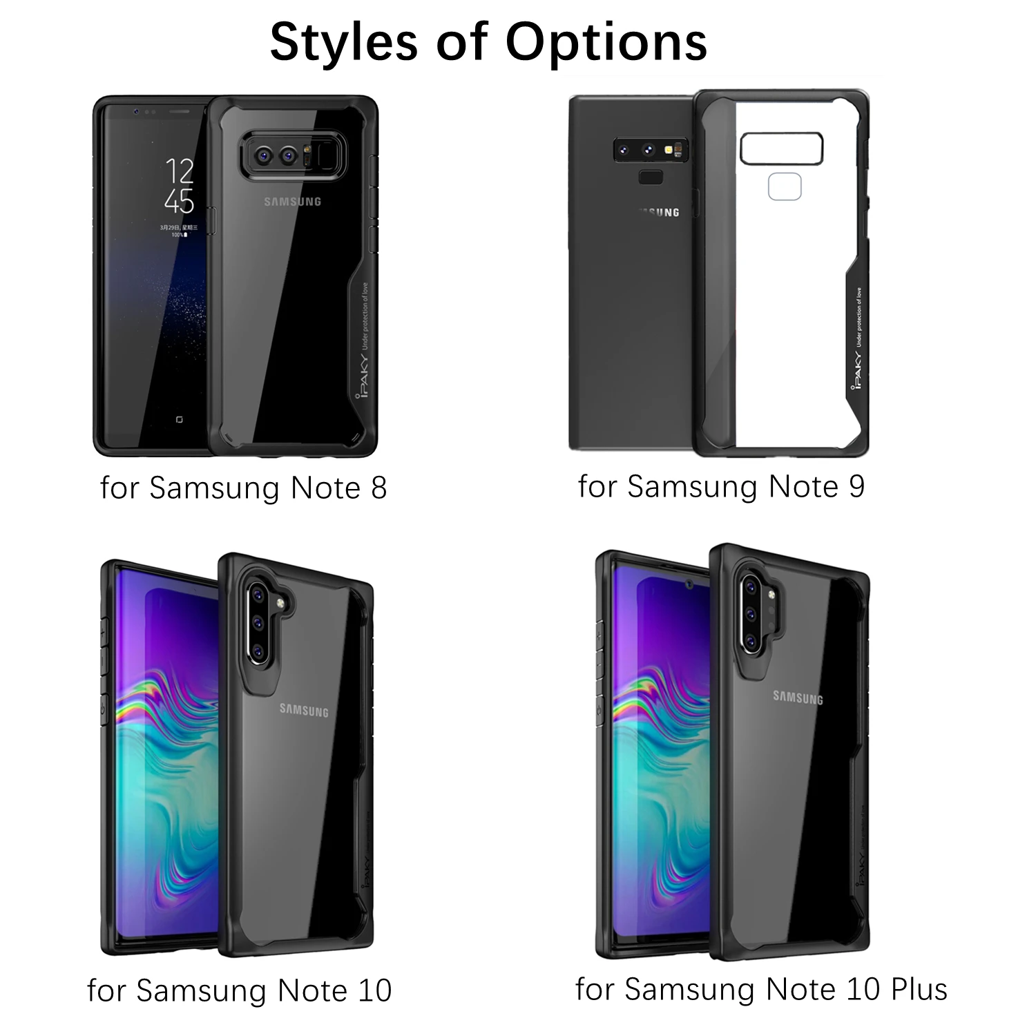 Чехол IPAKY для Samsung Note 9 чехол S9 S8 Plus силиконовый акриловый Гибридный