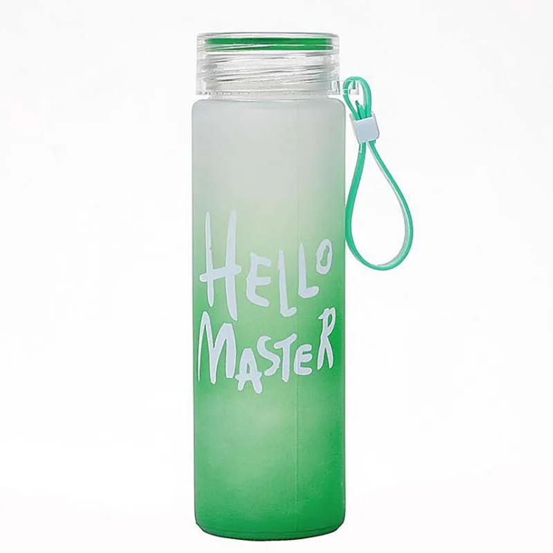 Портативная Спортивная бутылка для воды 400 мл стеклянный походный чайник отдыха