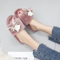 women winter home slippers cartoon shoes non slip soft winter warm house slippers indoor bedroom floor shoes femmes chaussures