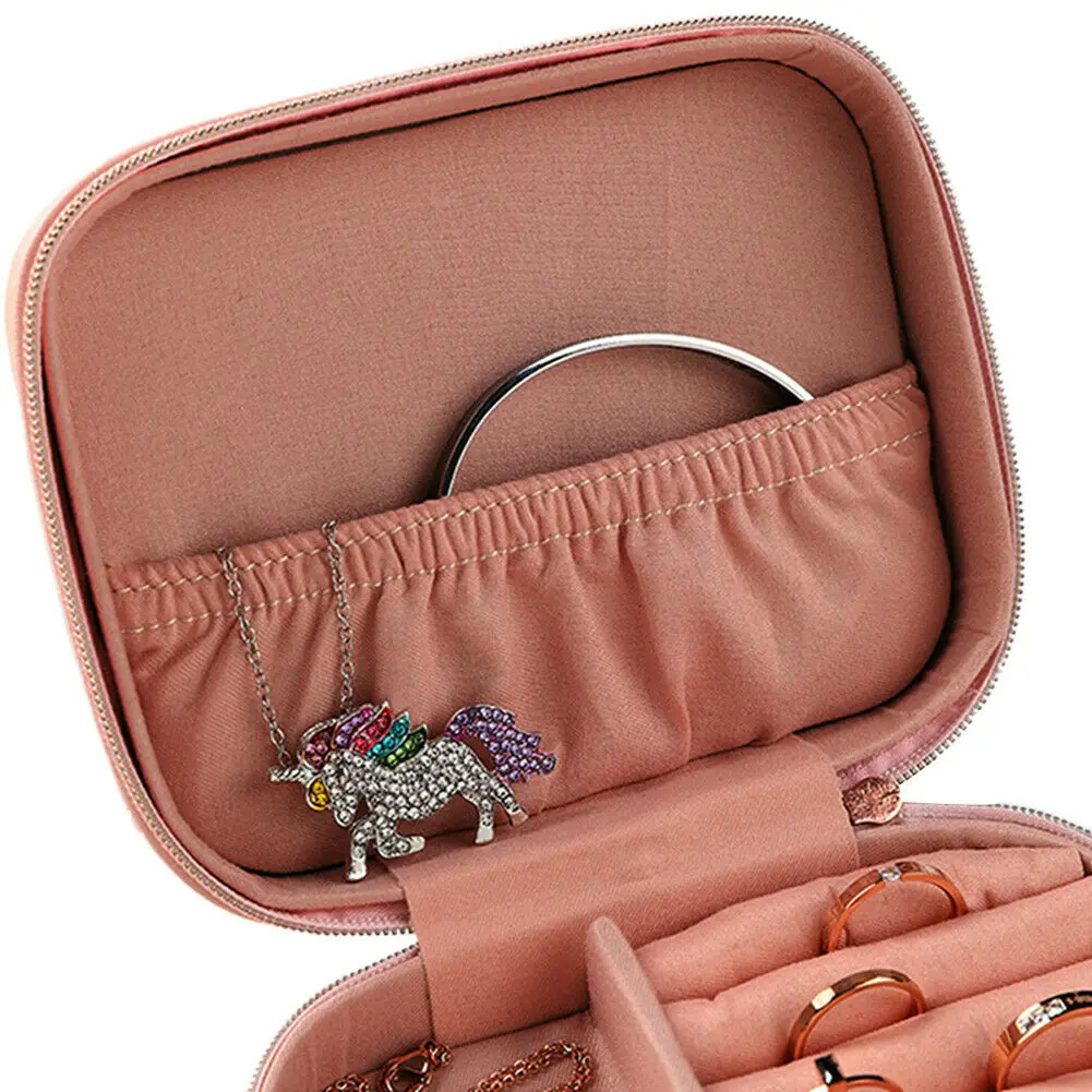 Женские переносные серьги кольцо ювелирные изделия Дисплей ящик для хранения