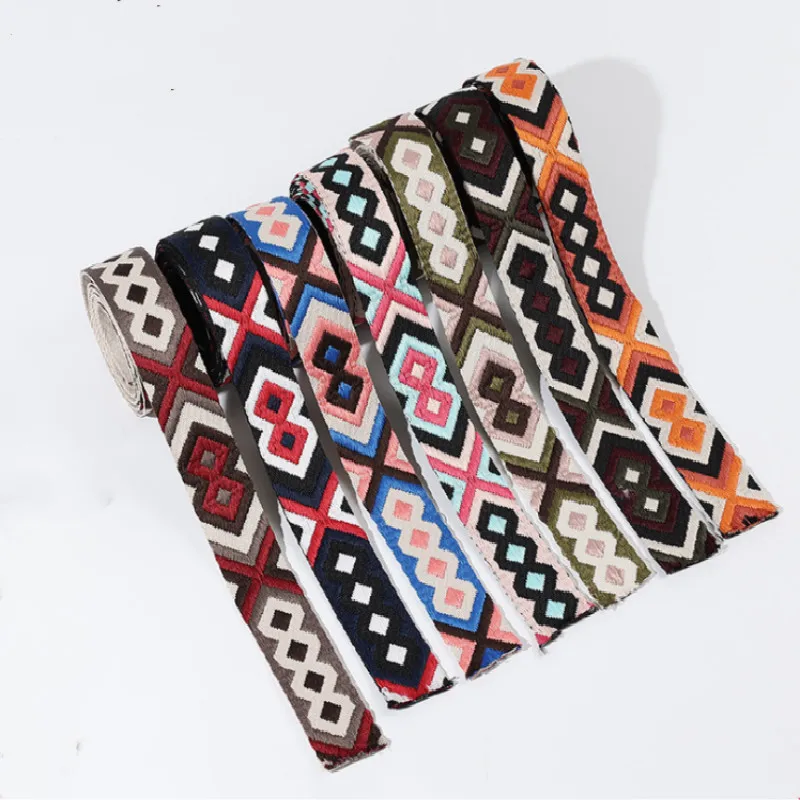 5 Mete  Rthick Color DIY Webbing Ethnic Wind Bag Strap Decoration  Accessories Crossbody Messenger Bag Belt