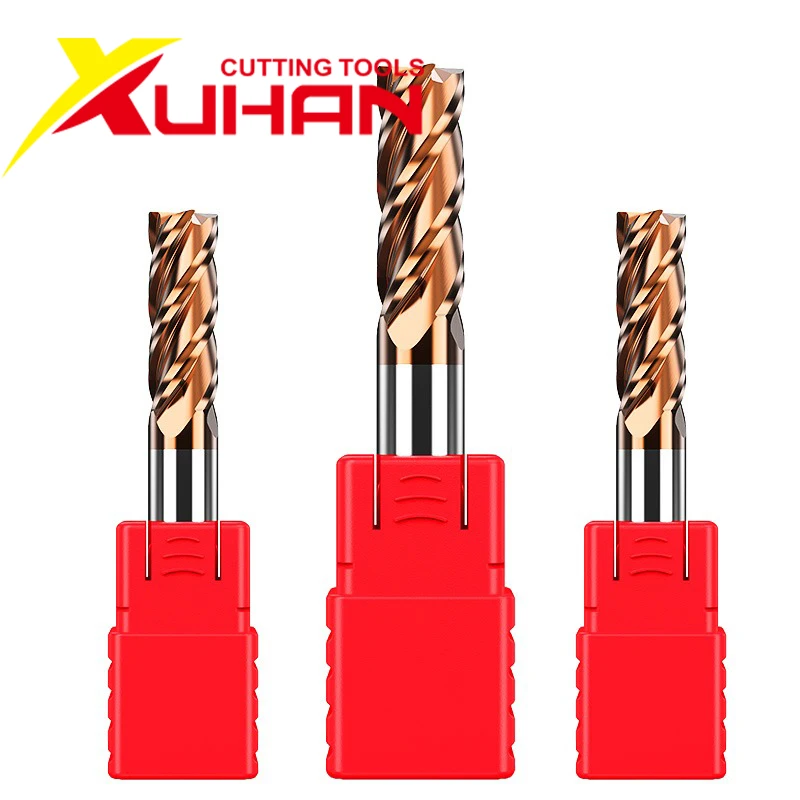 Твердосплавная Концевая фреза HRC55 7 мм 9 4 продольные фрезы режущий инструмент из