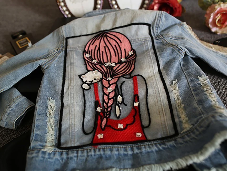 Джинсовая куртка для мальчиков и девочек модная верхняя одежда из денима с