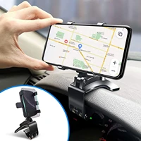 car phone holder mout upgraded phone car holder for dashboard 360%c2%b0 rotation adjustable spring clip cell phone holder for 4 to 7