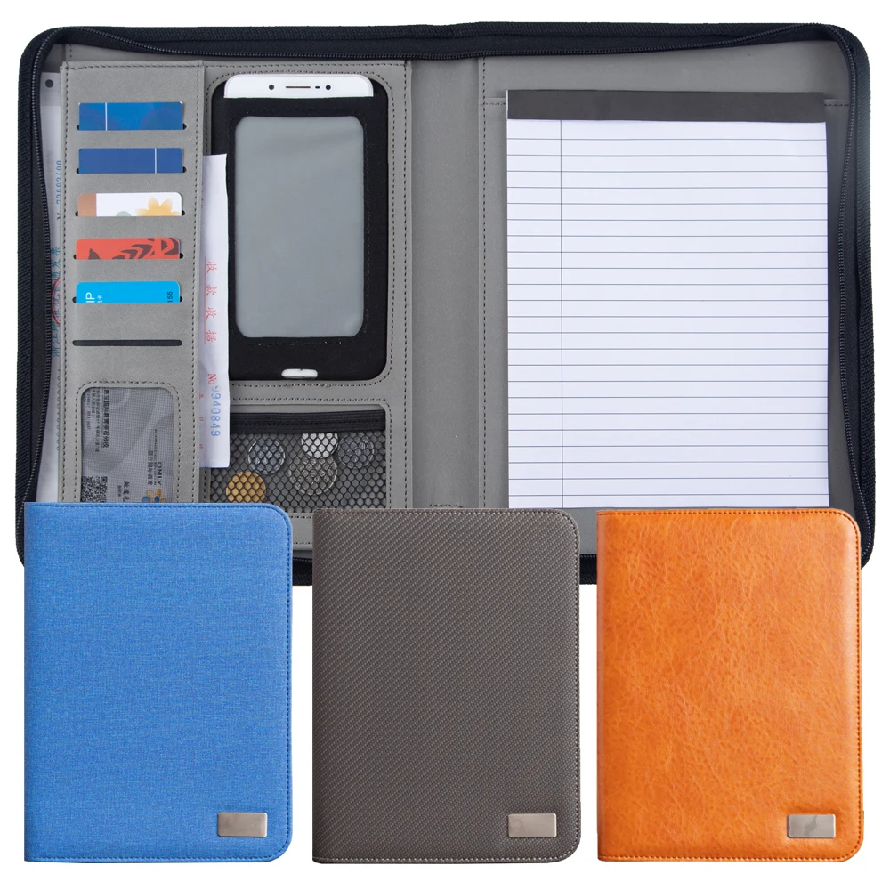 B5 Документ Органайзер для файлов папок кожа ткань застежка-молния конференц