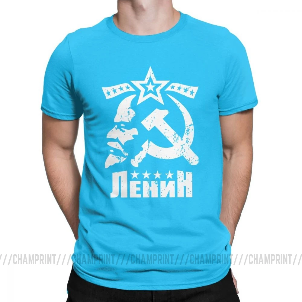 Мужские футболки в. И. Ленин, В. В., CCCP, СССР, футболка, Большевистская революция, одежда коммунизма, марксизма, футболка - Цвет: Королевский синий