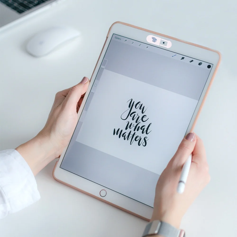 

2 Pieces Webcam Cover Slide for PC Laptop Pattern Anti-peep Privacy Cover