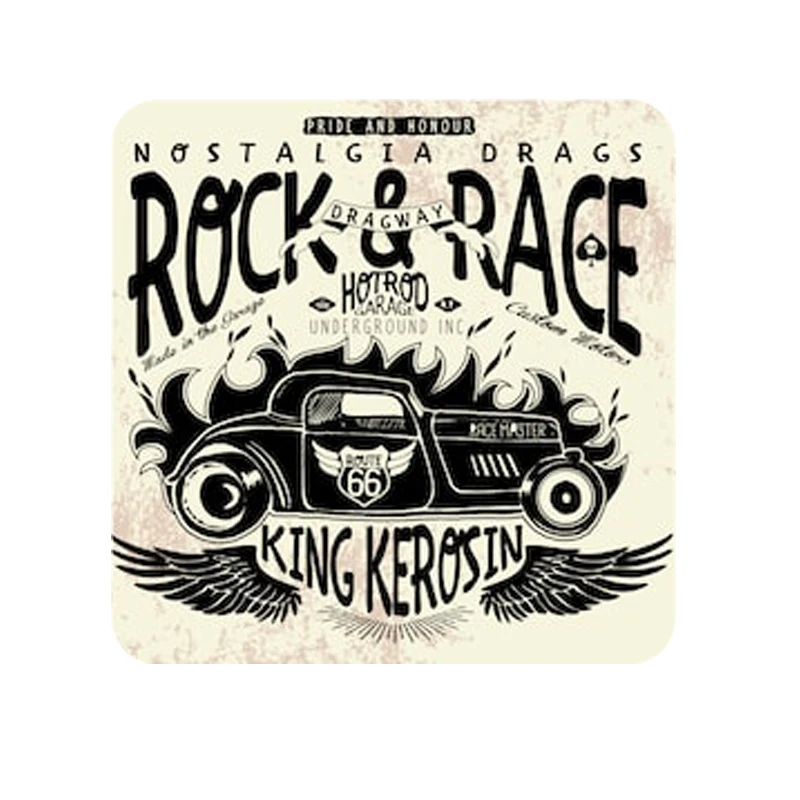 

Interesting Rock Race Hotrods Car Old School Carvintage Car Sticker PVC Decal