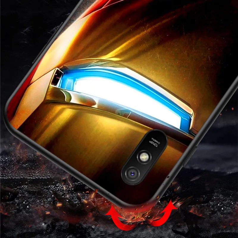 Silicone Cover Marvel Iron Man For Xiaomi Redmi 9 9T 9C 8 7 6 Pro 9AT 9A 8A 7A 6A S2 5 5A 4X GO Phone Case