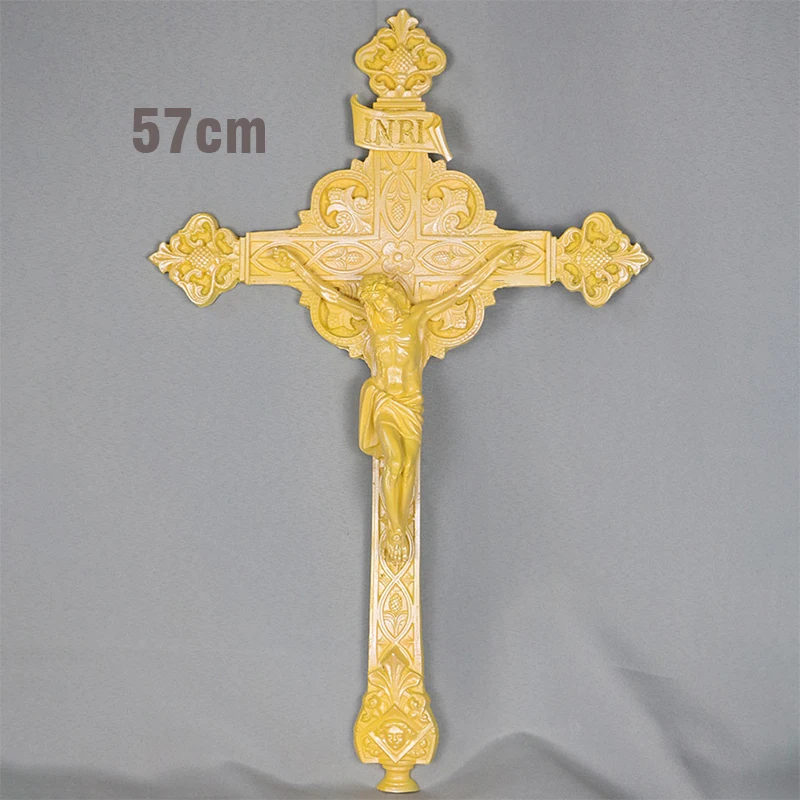 

Статуя Иисуса священного тела, 57 см, большой крест из смолы, горькое изображение, христианская религия, католическая статуя, Священный объек...