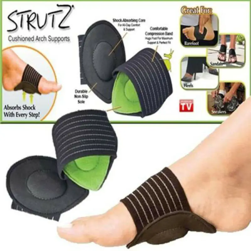 Стельки для ног поддерживающие арку Подошвенный Фасциит пятка подушка боль в