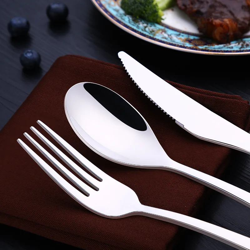 Столовые приборы из нержавеющей стали SSGP ложка 304 нож для стейка кофейная