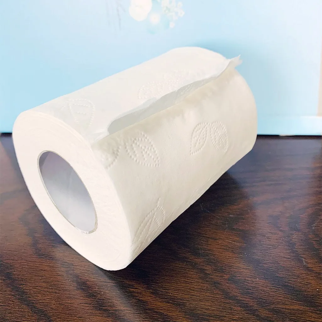 10 рулонов мягкая туалетная салфетка домашние белые бумажные полотенца