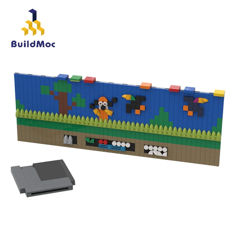 

DIY MOC-49649 71374 Duck Hunt FC NES Mini Classic Edition Retro Video Games Console Panel Building Blocks Kid Toys Decorate Gift