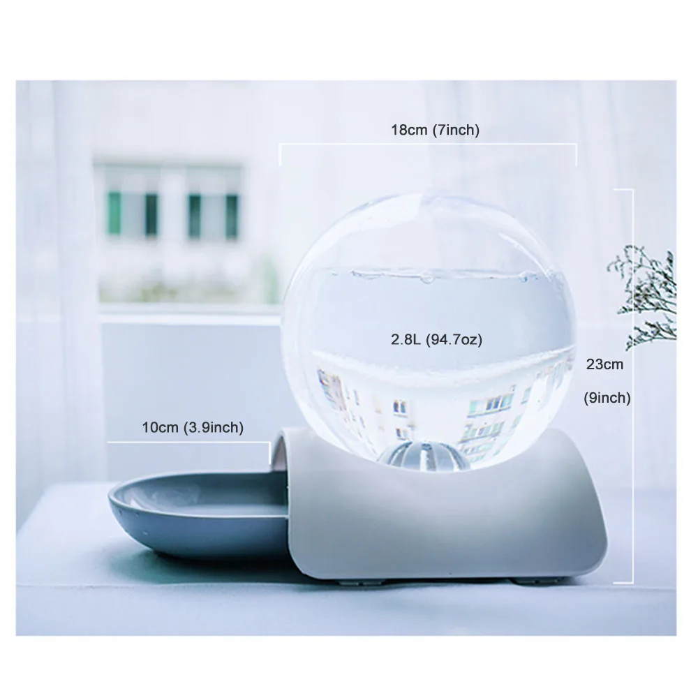 Автоматическая поилка для собак и кошек питьевой фонтан большой емкости 2 8 л без