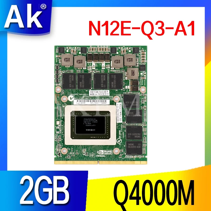 Видеокарта Q4000M GDDR5 2 ГБ с X Bracket N12E Q3 A1 для Dell M6600 M15X HP 8740W 8760W 100% ТЕСТ ОК|Материнские