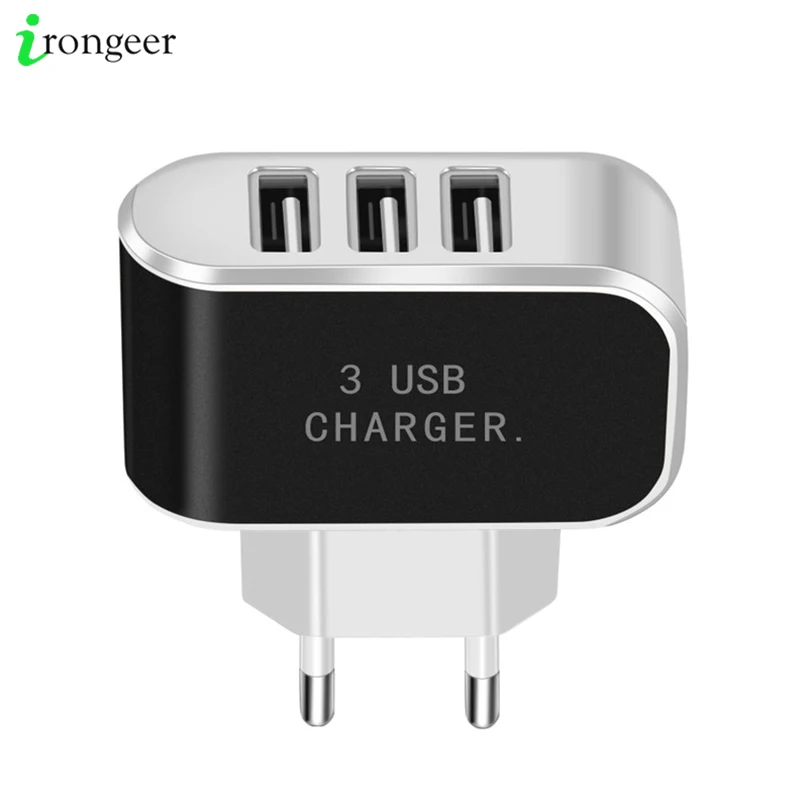 3 USB зарядное устройство EU/US вилка дорожный настенный зарядный адаптер для iPhone 12 11