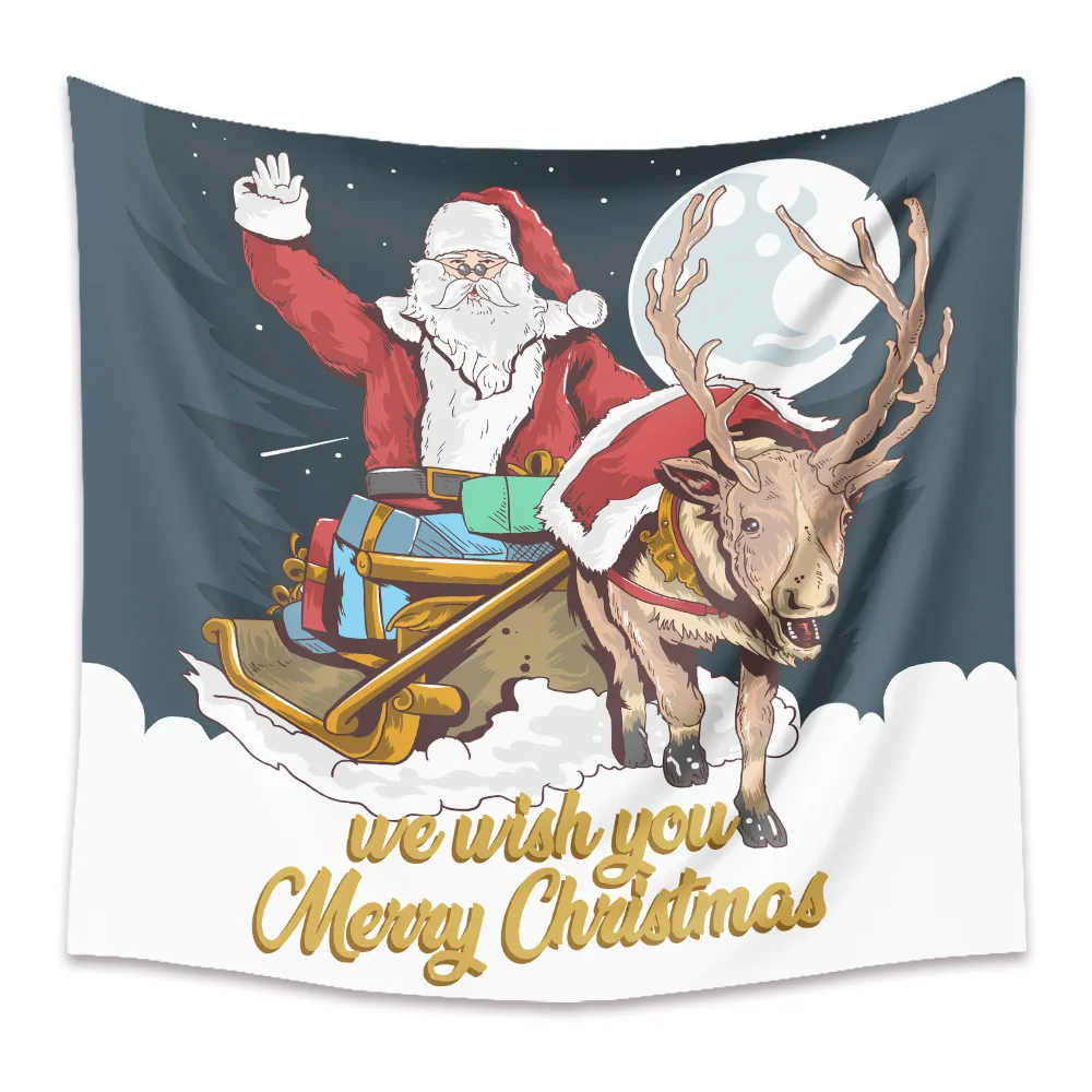 

Christmas Tapestry Poster Blanket Tapestries Home Classroom Party Flag Wall Hanging Art Decorative Home Decor XF1047-26