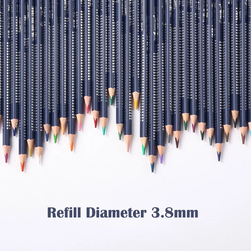 72 цвета акварельный карандаш водорастворимые цветные карандаши железная