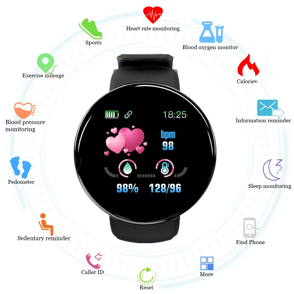 Doolnng 2019 Смарт часы для фитнеса Bluetooth спортивные HD Touth экран smtwatch мужские и женские