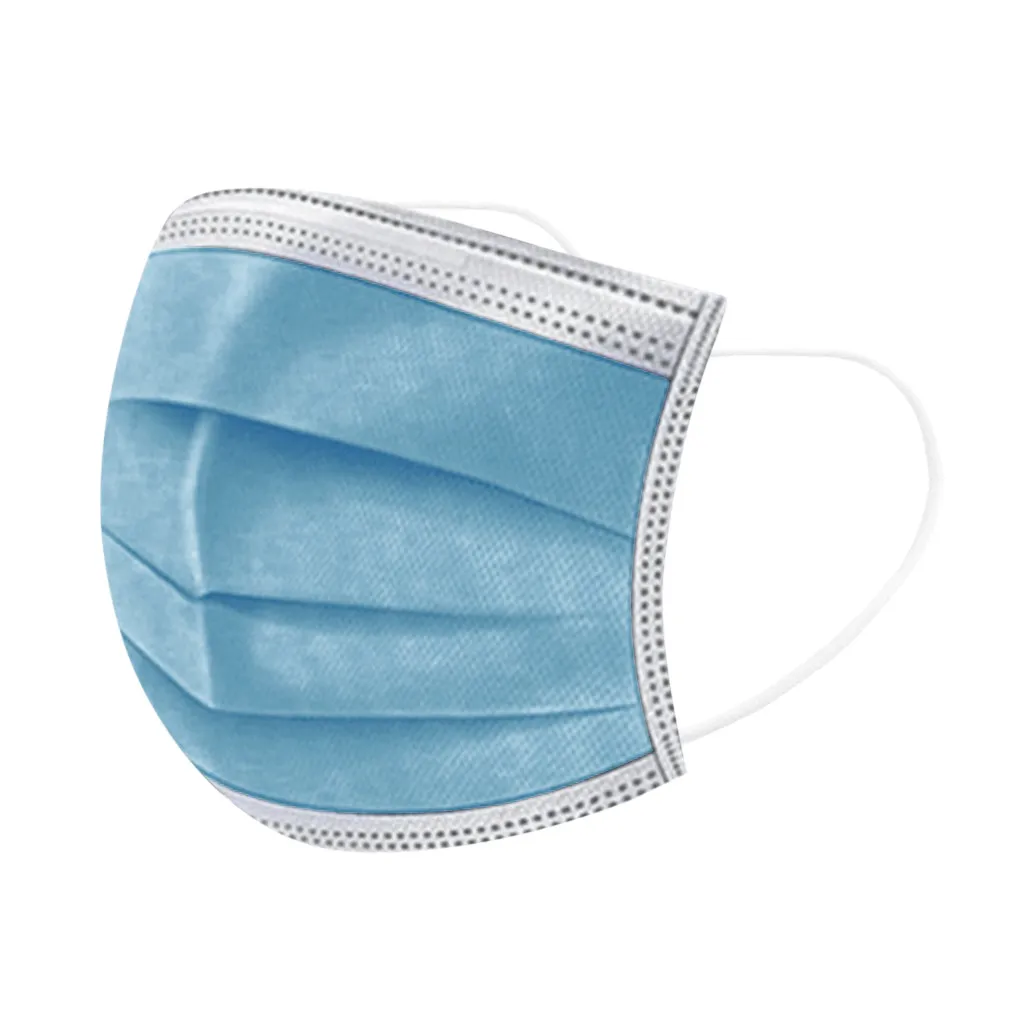

Multi-Purpose Anti-Dust Masks 50PC Disposable Face Mask Denta 3Ply Ear Loop Reutilizable Mask