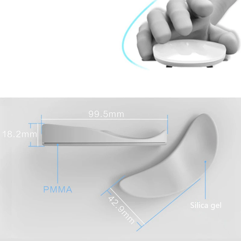 

Ergonomic Wrist Rest Mouse Pad Silicone Wrist Pad Fits the Skin Wrist Support Palm Rest Office Hand Rest For Laptop PC