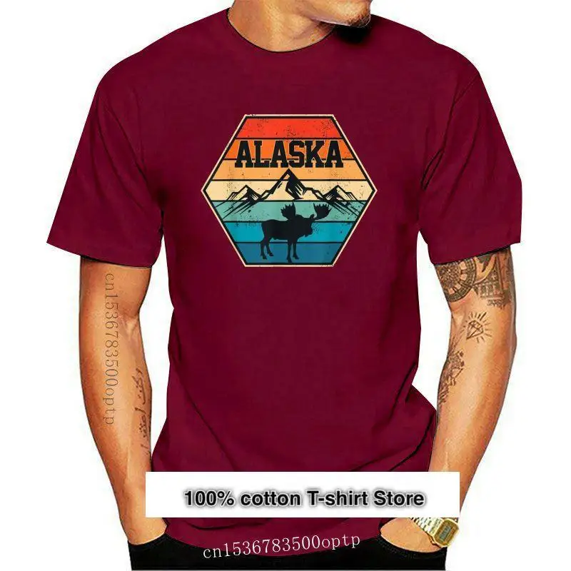 

Camiseta Retro Vintage de alce de montaña, para senderismo, regalo, nueva