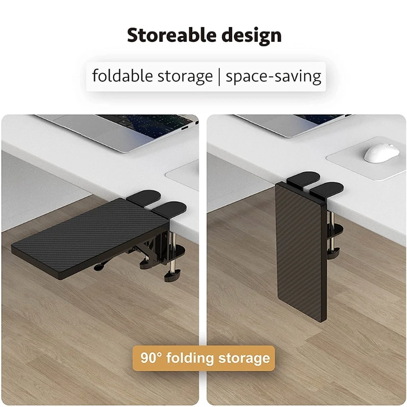

Stable Ergonomic Design Armrest Pad for Elbow, Computer Adjustable Arm Rest for Desk, Collapsible Armrest Support