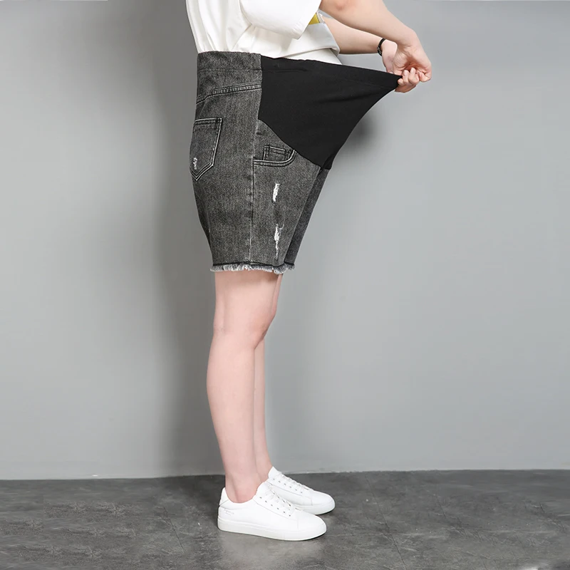 Шорты для беременных holesashion штаны для беременных больших размеров летние тонкие штаны больших размеров 3XL 4XL 5XL 6XL джинсовые шорты больших ра...