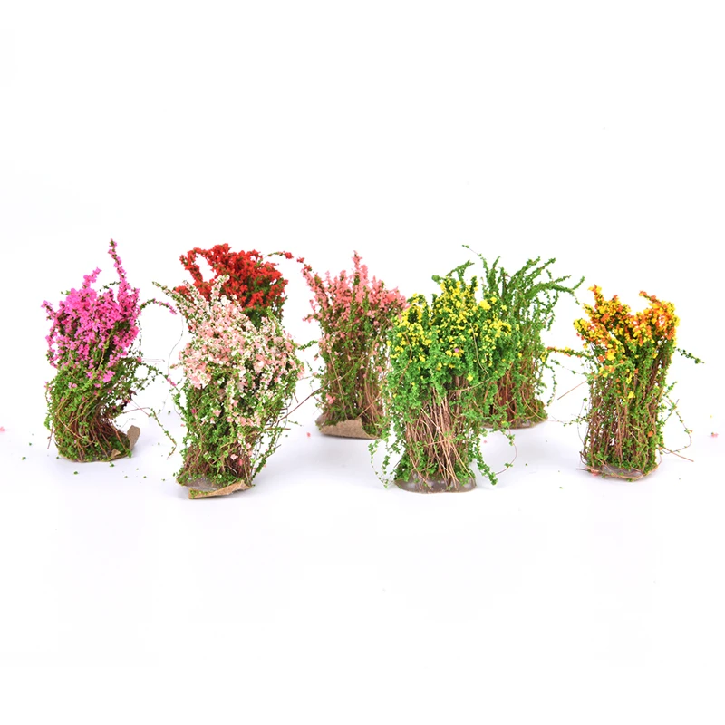 

Artificial Bush Flower Miniature Fairy Garden Home House Decoration Mini Craft Micro Landscaping Decor DIY Accessories