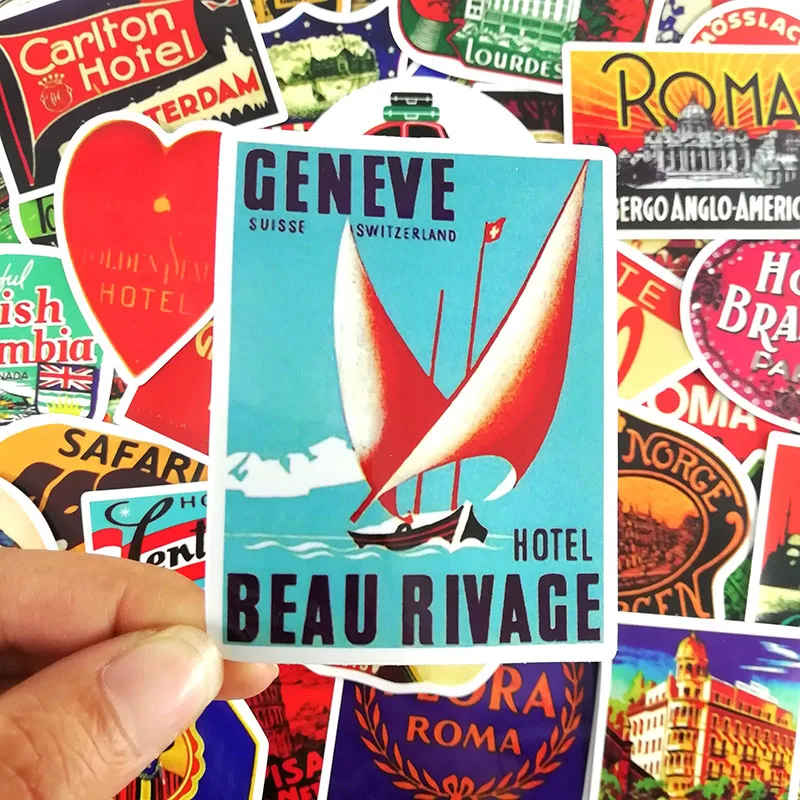 55 шт. Стикеры для багажа ноутбука скейтборда мотоцикла | Игрушки и хобби