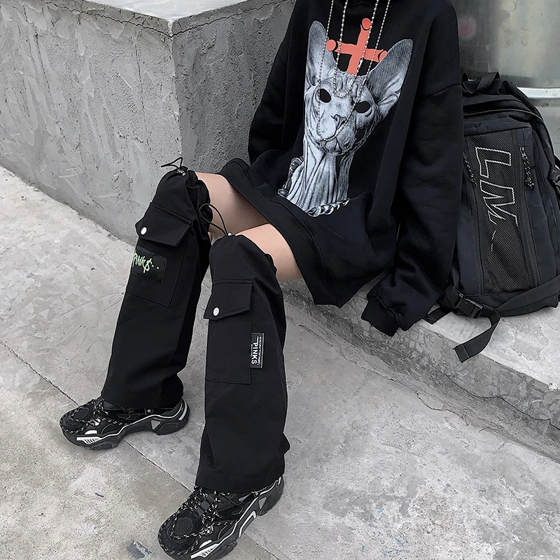 

Dark Harajuku Style Cartoon Print Sweatshirt Women's Trendy Ins Autumn and Winter 2020 New Fried Street Coat Loose Couple Outfit