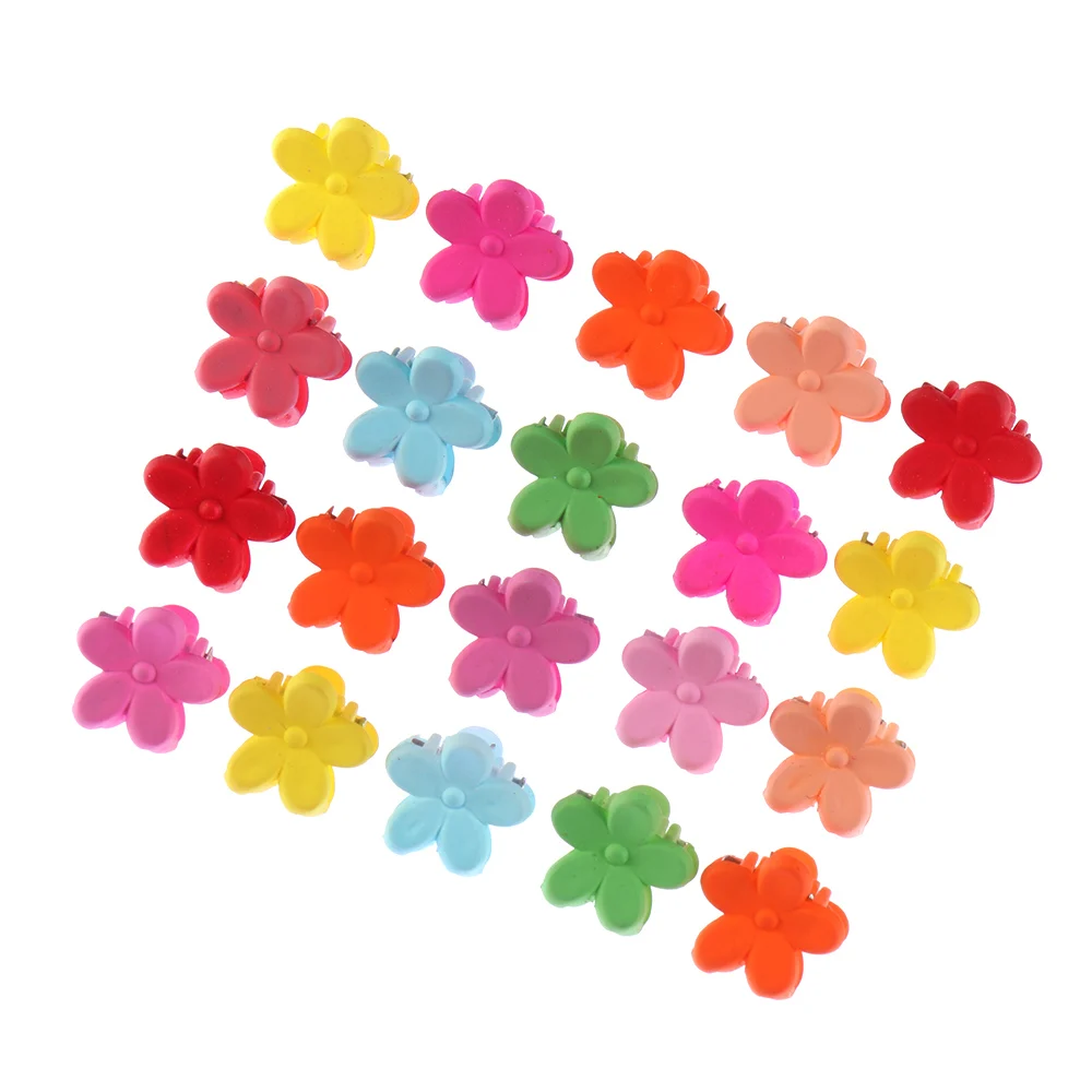 

50Pcs Flowers Hair Clips Mini Hairpins for Kids Baby Hair Claws Hair Clamps Mixed Color Women Girls Headdress Hair Accessories