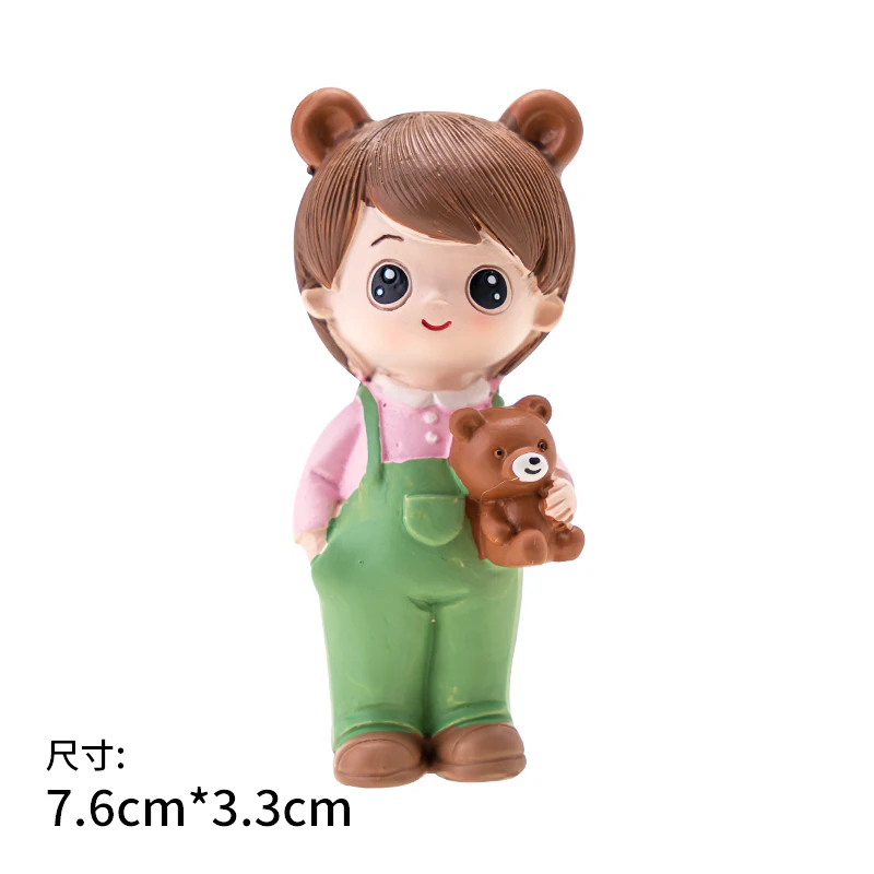 

Cake Topper Baking Cake Decoration Bear Prince/Little Rabbit Princess Childrens Birthday Cake Decoration Boys and Girls Dessert