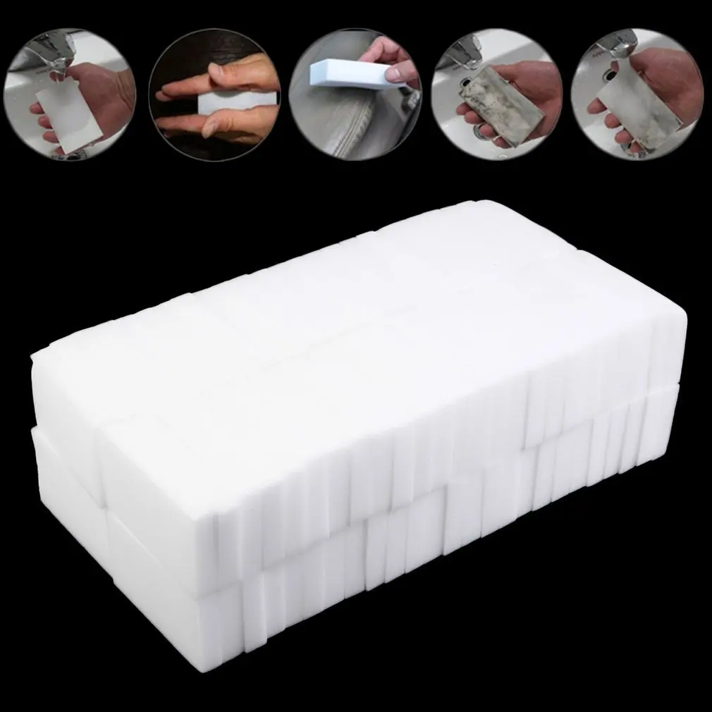 

100pcs 10*6*1.5cm Melamine Sponge Eraser Melamine Sponge Cleaner Cleaning Sponge for Kitchen Bathroom Cleaning Tools