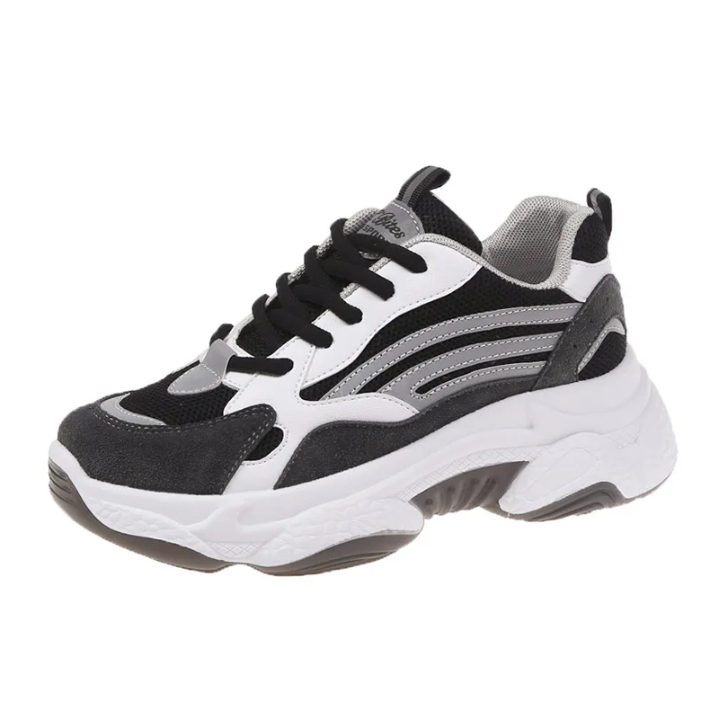 Светоотражающие папа обувь 2019 сезон Син жилые спортивная для школьников на