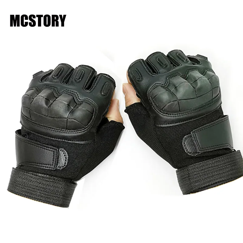 Уличные тактические перчатки без пальцев Военная армейская съемка походная