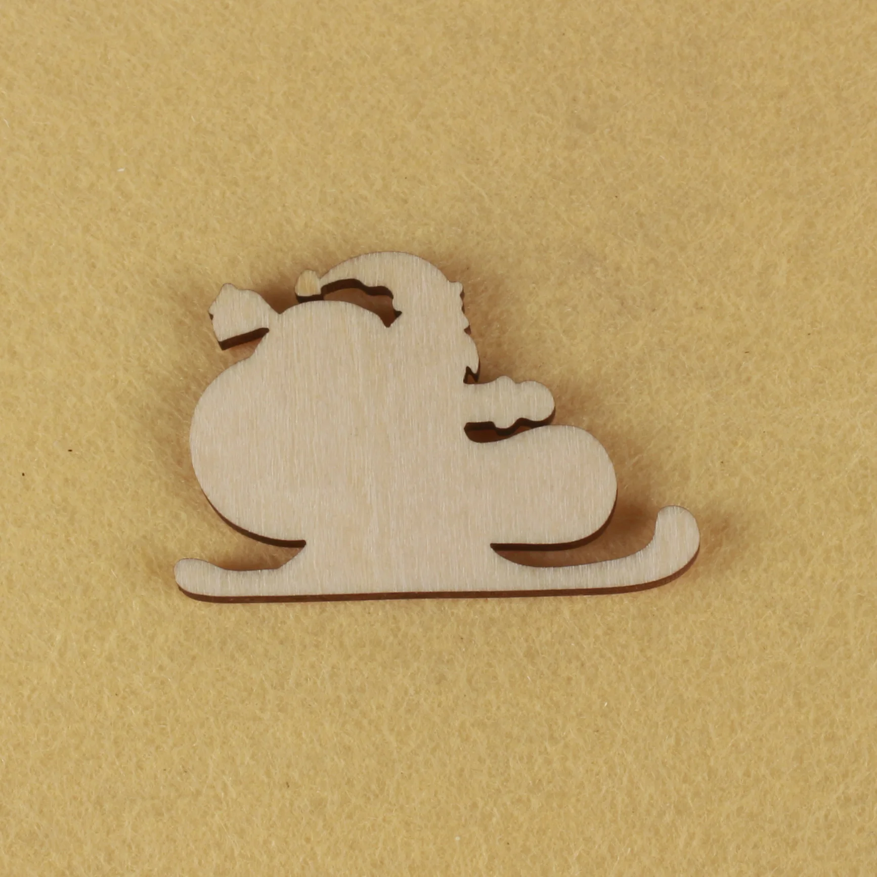 

Форма Санта Клауса, лазерная вырезка талисмана, рождественские украшения, силуэт, без рисунка, 25 штук, деревянная форма (0660)