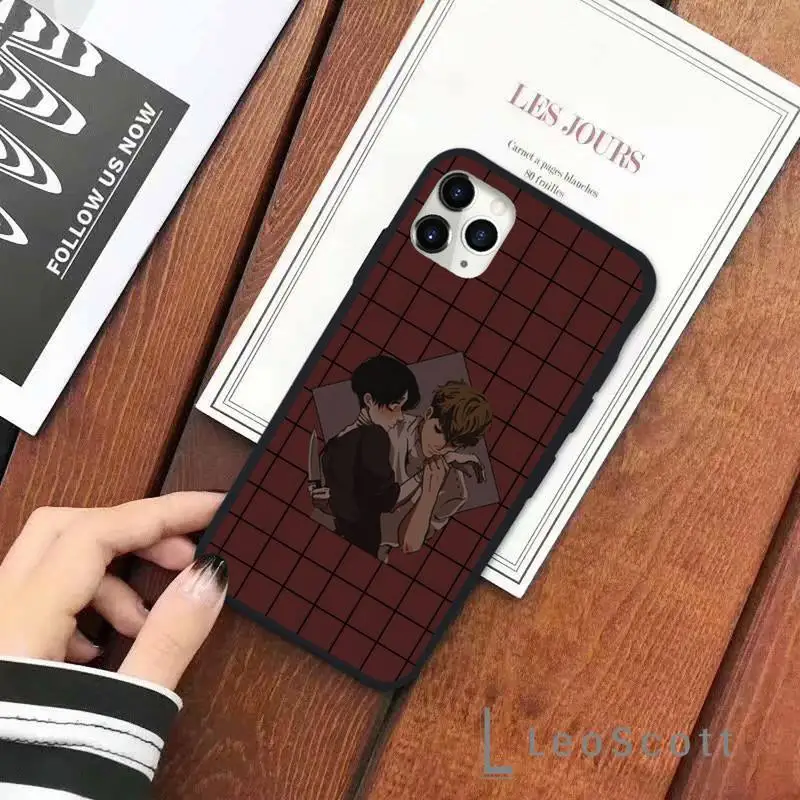 

Fiction Killing Stalking grid Phone Case for iPhone 11 12 pro XS MAX 8 7 6 6S Plus X 5S SE 2020 XR Soft silicone